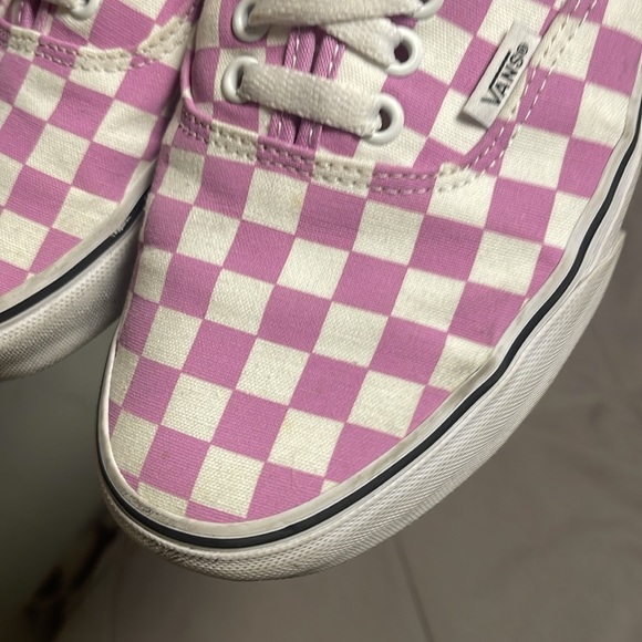 Vans Light Purple Checkerboard Lace Up Sneakers Size 9.5 - Picture 10 of 13